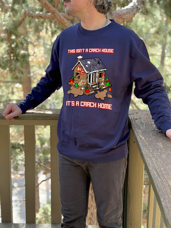 Gingerbread Crack House Crewneck Sweatshirt