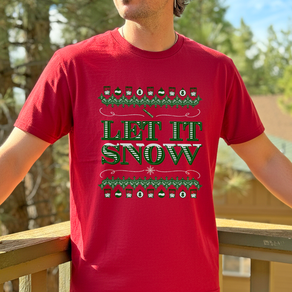 Let It Snow Lines T Shirt