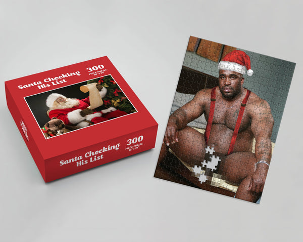 Santa Checking His List Prank Puzzle