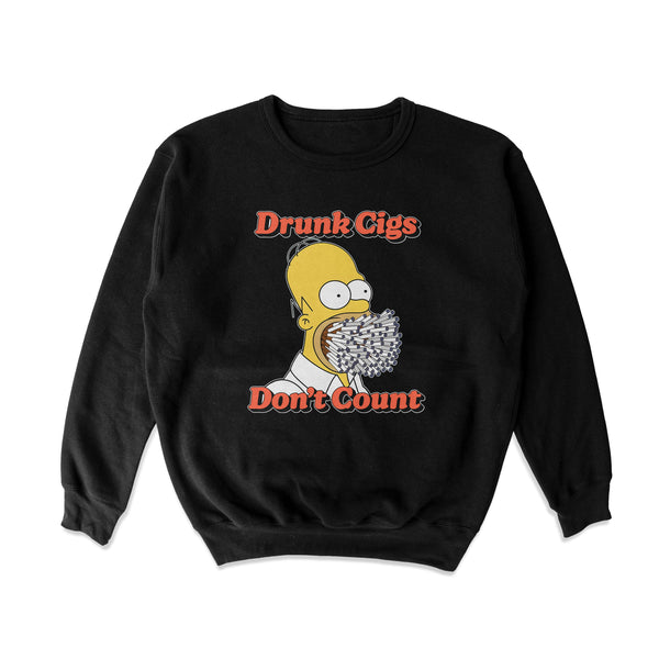 Drunk Cigs Crewneck Sweatshirt