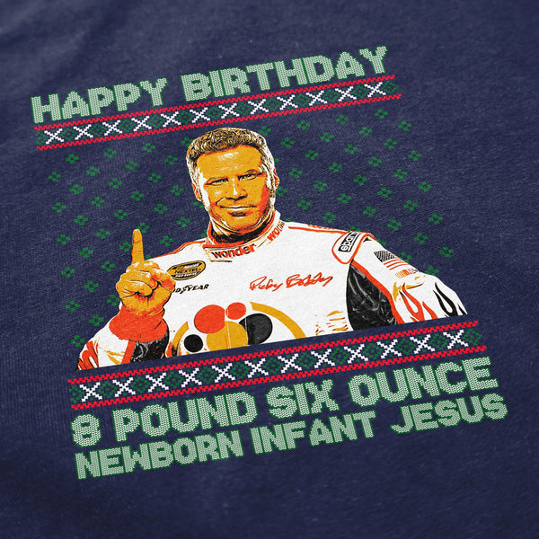Happy Birthday Infant Jesus Tacky Sweater - Shitheadsteve