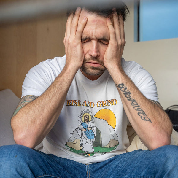 Rise and Grind T Shirt - Shitheadsteve