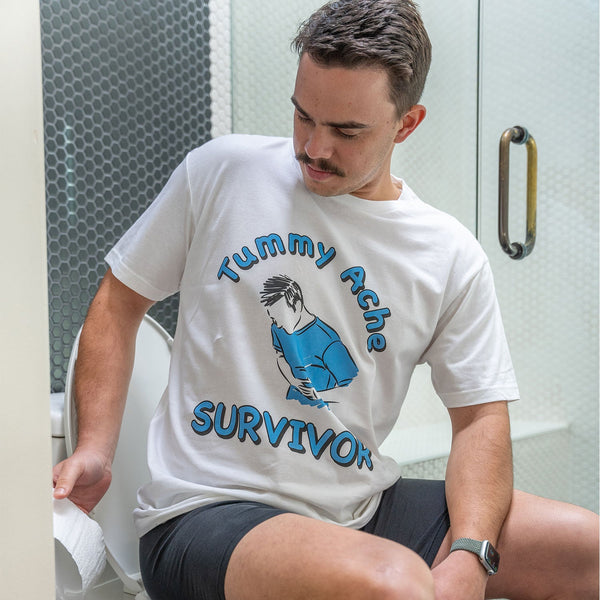 Tummy Ache Survivor T Shirt - Shitheadsteve