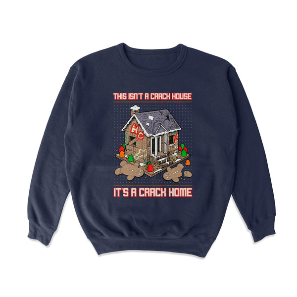 Gingerbread Crack House Crewneck Sweatshirt