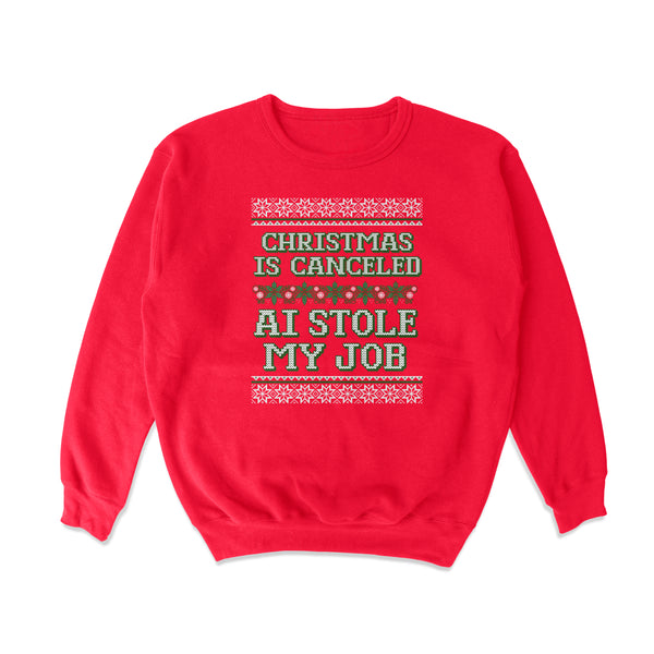 AI Stole My Job Crewneck Sweatshirt