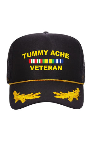 Tummy Ache Veteran Trucker Hat