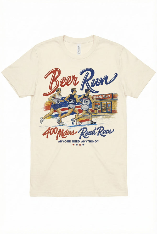 Beer Run T Shirt - Front Only
