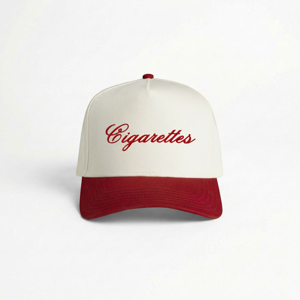 Cigarettes Two Tone Hat Red & White