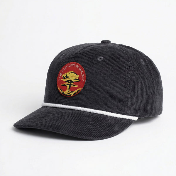 The Future is Bright Corduroy Hat Black