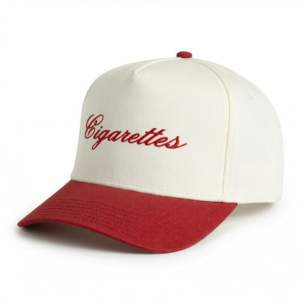 Cigarettes Two Tone Hat Red & White