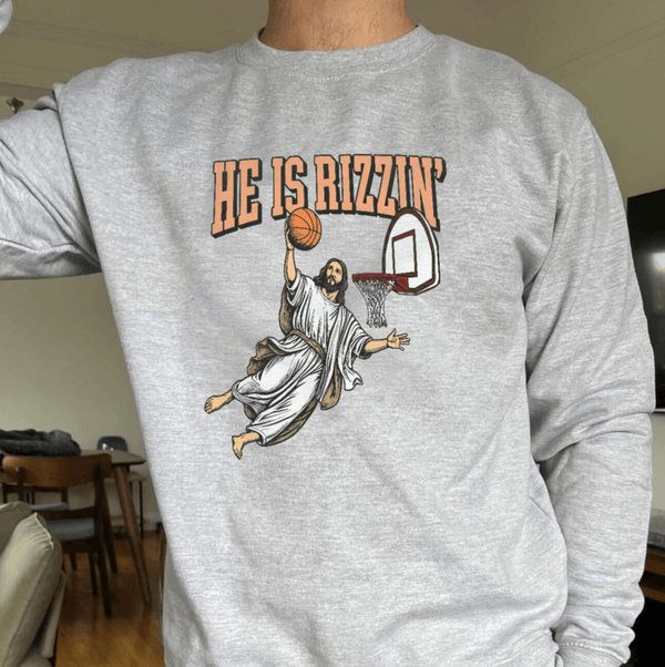 He is Rizzin' Crewneck Sweatshirt - Shitheadsteve