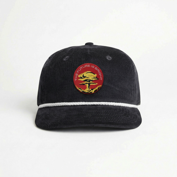 The Future is Bright Corduroy Hat Black