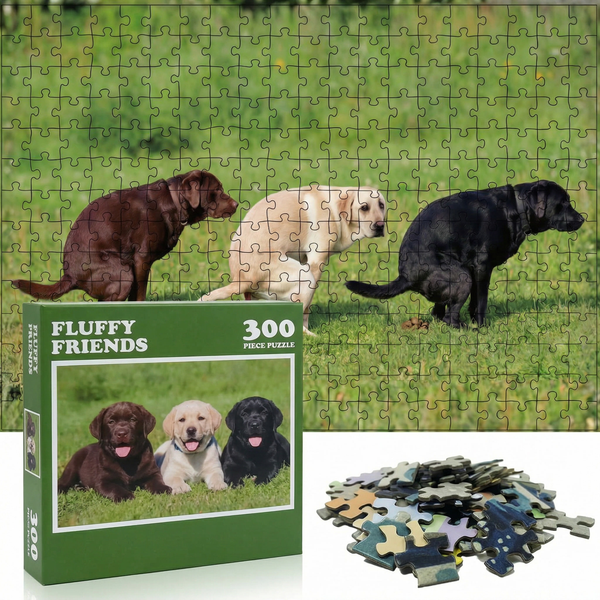 Fluffy Friends Dogs Pooping Puzzle