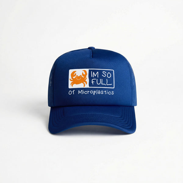 Microplastics Snapback Hat Blue