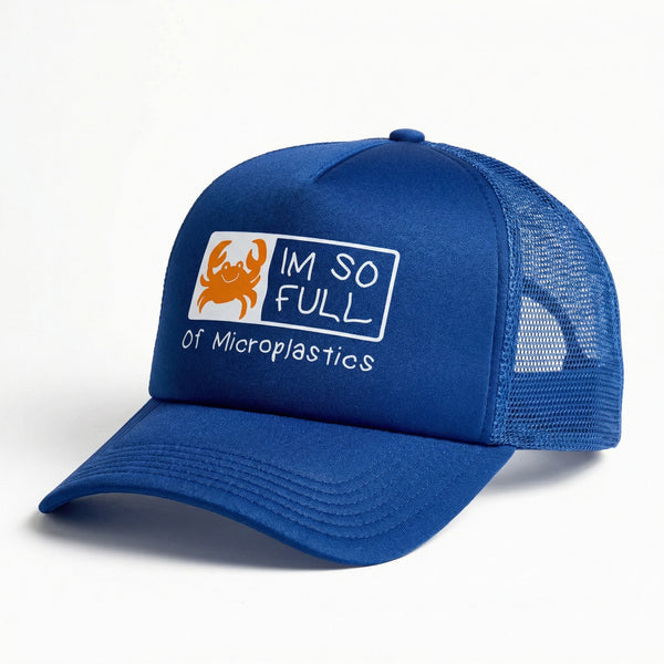 Microplastics Snapback Hat Blue