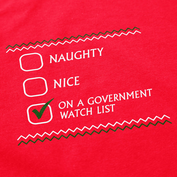 On a Government Watch List Tacky Sweater - Shitheadsteve