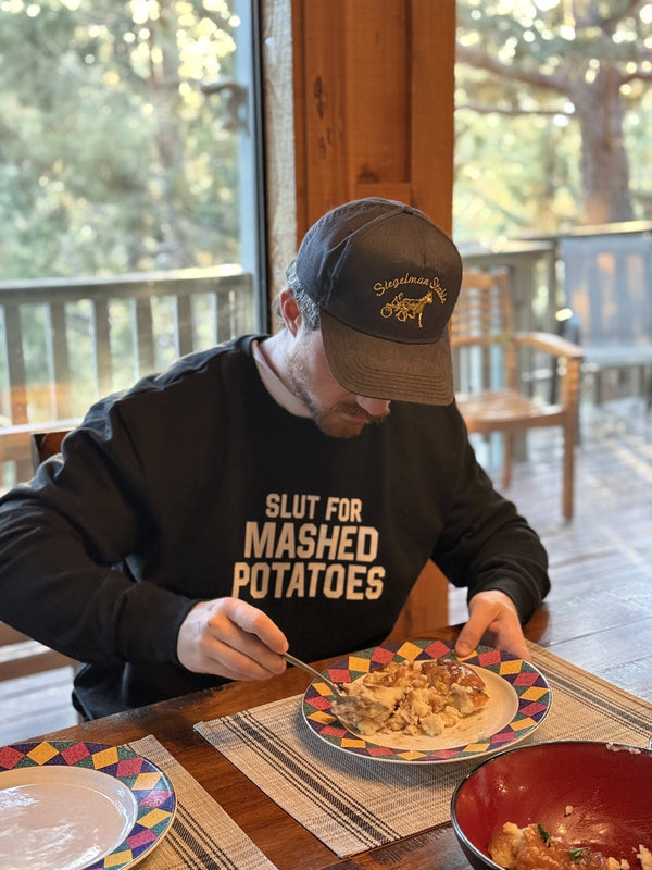 Slut for Mashed Potatoes Crewneck Sweatshirt - Shitheadsteve
