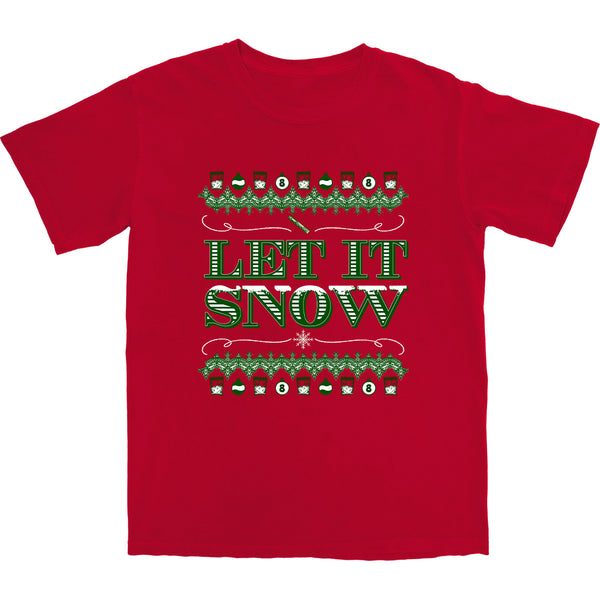 Let It Snow Lines T Shirt