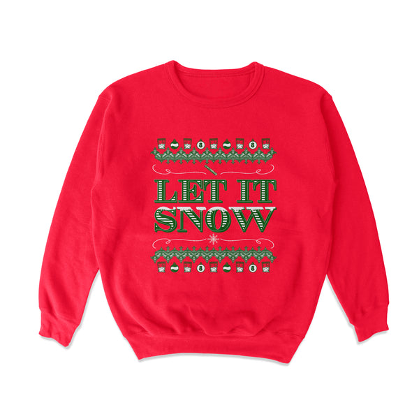 Let It Snow Lines Crewneck Sweatshirt