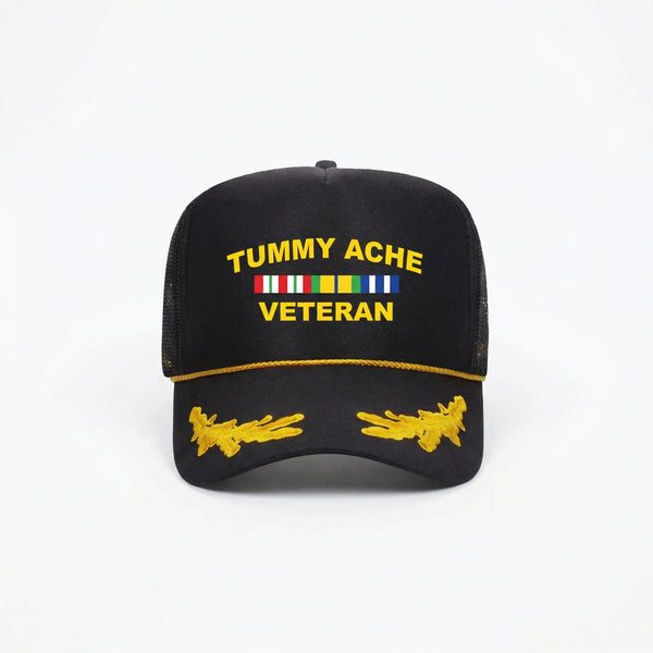 Tummy Ache Veteran Trucker Hat