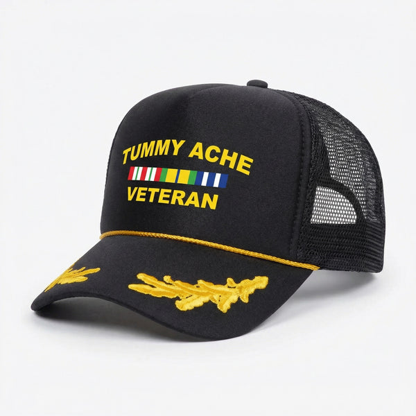 Tummy Ache Veteran Trucker Hat