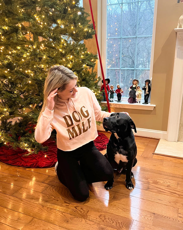 Dog MILF Cropped Hoodie Sweatshirt